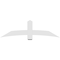 Ekena Millwork Bellingham Architectural Grade PVC Gable Bracket, 72"W x 21"H x 2"D x 6"F, 7/12 Pitch GBP072X21X0206BEL00 - alternate 4